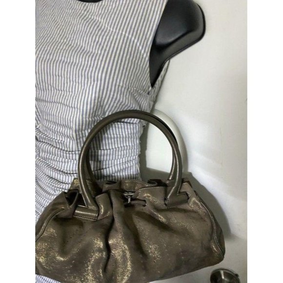salvatore ferragamo handbag bronze shoulder bag - Picture 11 of 12